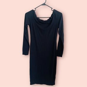 Shein black off the shoulder dress size M